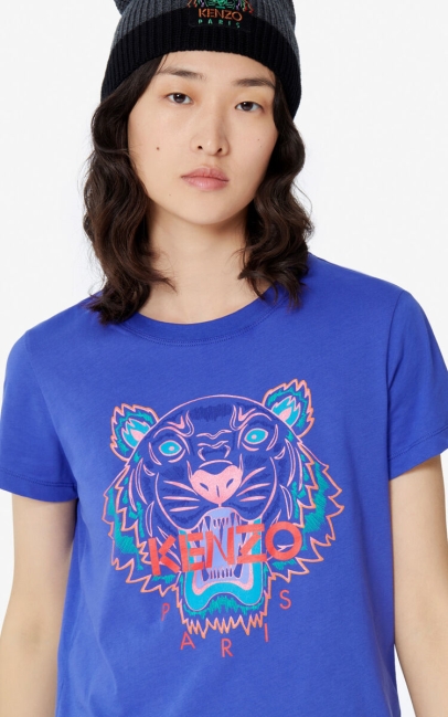 Kenzo Women Tiger T-shirt Aubergine